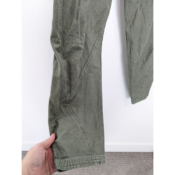 Frame Green Pants Womens Size 30 High Rise Cropped Trousers - Picture 5 of 14